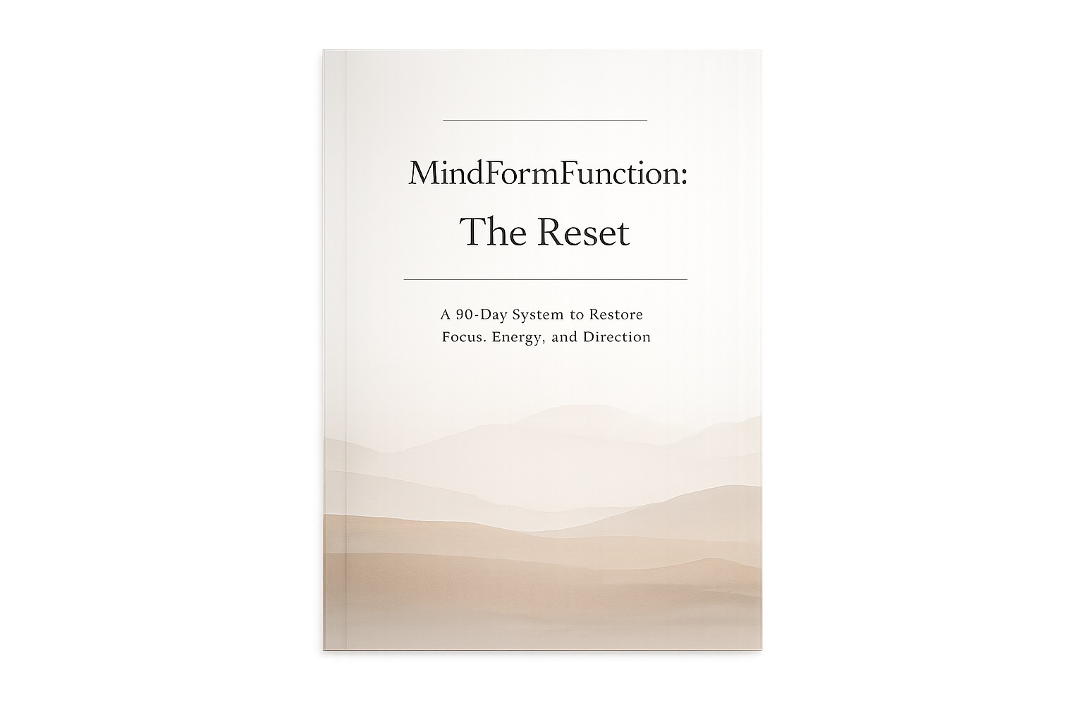 MindFormFunction: The Reset workbook cover